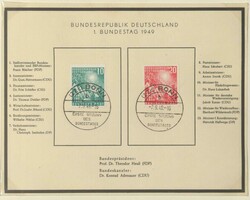 BUND - schöne Partie besserer Belege der Anfangsjahre, dabei ...