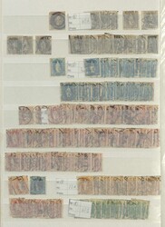 SCHWEIZ - reichhaltiger gest. Bestand der stehenden Helvetia mit ...