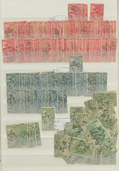 SCHWEIZ - reichhaltiger gest. Bestand der Ausgabe Weltpostverein 1900 ...