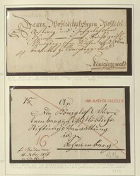 BADEN - reichhaltige Partie auf Albenblättern, ...