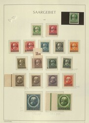 SAAR - 1920/59, sehr schöne Sammlung fast nur postfr. ...