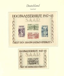 SAAR - 1920/59, reichhaltige Sammlung im Borek-Ringbinder mit ...