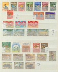 MALAYSIA/SINGAPUR - interessante Partie im Karton, dabei Malaysia mit ...