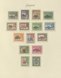 GUYANA - 1966/70, komplette postfr. Sammlung ab der Unabhängigkeit ...