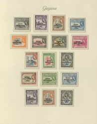 GUYANA - 1966/70, komplette postfr. Sammlung ab der Unabhängigkeit ...