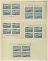KANADA - umfangreiche postfr. Sammlung Viererblocks in drei dicken ...