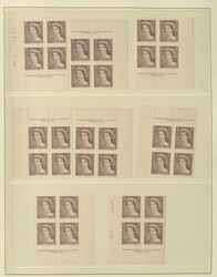 KANADA - umfangreiche postfr. Sammlung Viererblocks in drei dicken ...