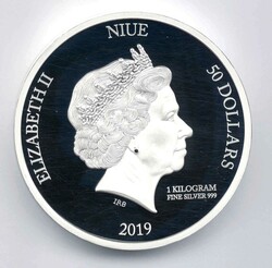 Niue, Silber-Gedenkmünze "GRACE KELLY", Gewicht 1 Kilogramm ...