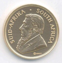 Südafrika, Krügerrand, Jubiläumsausgabe von 2017 (50 Jahre ...