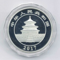Volksrepublik China, 50 Yuan Panda 2017, Silbermünze, 5 Unzen, PP, ...
