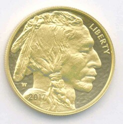 USA, 50 Dollar Buffalo 2017, 1 Unze Feingold, PP, in der ...