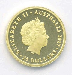 Australien, 25 Dollar 2017, Goldmünze, PP in der entsprechenden ...