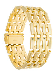 ARMBAND - 14K Gelbgold, Länge 19 cm. 585/000. Ein sehr schönes, ...