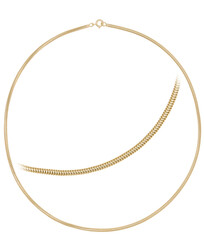 RUNDKETTE - 14K Gelbgold. Länge 45,5cm. 585/000. Eine wunderschöne, ...