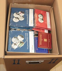 Reichhaltiger Bestand Münzen aus der Eurozeit im Umzugskarton, dabei ...