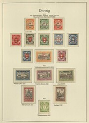 DANZIG - umfangreiche Sammlung im Klemmbinder mit einer Vielzahl ...