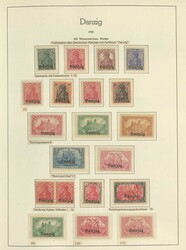 DANZIG - umfangreiche Sammlung im Klemmbinder mit einer Vielzahl ...