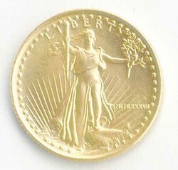 USA, schöne Kollektion von fünf Goldmünzen bestehend aus 5 Dollar ...