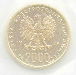 Polen, 2000 Zl. Maria Sklodowska-Curie 1979, Goldmünze, PP ...