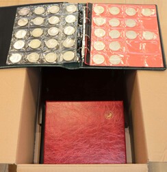 Interessanter Münznachlass im Karton, dabei Silbermünzen Deutsches ...