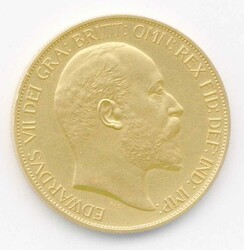 Grossbritannien, 5 Pfd. König Edward VII. 1902, matteProof-Prägung, ...