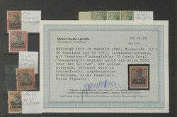 DEUTSCHE POST IN MAROKKO - interessante Partie auf Einsteckkarten mit ...