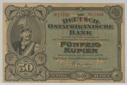 Deutsch-Ostafrika, 50 Rupien 1905 (Erhaltung III) und 100 Rupien 1905 ...