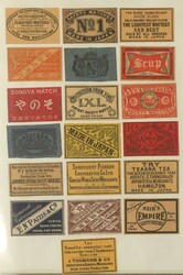 JAPAN/STREICHHOLZETIKETTEN - reichhaltige Kollektion japanischer ...