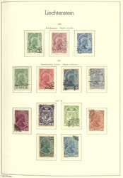 LIECHTENSTEIN - 1912/2000, reichhaltige gest. Sammlung in zwei ...