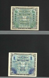 Deutschland, interessante Kollektion Geldscheine Alliierte Besetzung ...