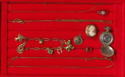 SCHMUCKPARTIE, dabei Ringe, Ketten, Armbänder sowohl aus 333er,585er ...