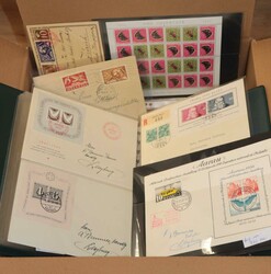 SCHWEIZ - interessante Partie im Karton mit zahlreichen Briefen und ...