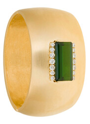 TURMALIN-BRILLANT-ARMSPANGE - besetzt mit einem phantastischen ...