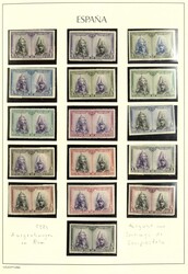 SPANIEN - 1926/99, umfangreiche Sammlung in drei dicken ...