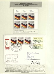 BUND/POSTKRIEG - interessante Spezialsammlung Postkriegsbriefe der ...