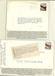 BUND/POSTKRIEG - interessante Spezialsammlung Postkriegsbriefe der ...