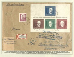 BUND/POSTKRIEG - sehr schöne Sammlung von Postkriegsbelegen im ...