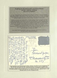 BUND/POSTKRIEG - sehr interessante Kollektion Postkriegsbelege im ...