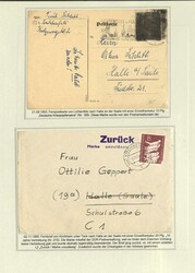 BUND/POSTKRIEG - sehr interessante Kollektion Postkriegsbelege im ...
