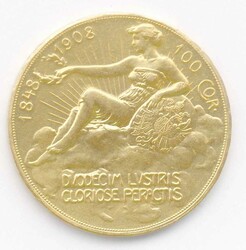 Österreich, 100 Kr. 1908 zum 60. Regierungsjubiläum ...