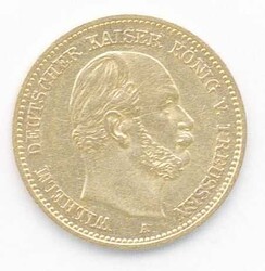 Preussen, 5 RM. Kaiser Wilhelm I. 1877A, Gold, Gewicht 1,99 Gramm ...