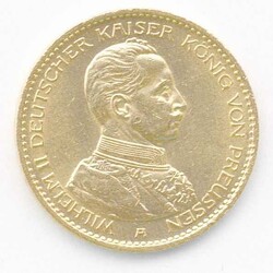 Preussen, 20 RM. Kaiser Wilhelm II. 1914A, Gold, Gewicht 7,98Gramm, ...