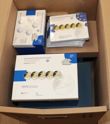 Reichhaltige Partie Münzen aus der Eurozeit im Umzugskarton, ...