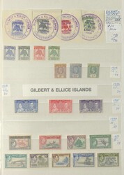 GILBERT UND ELLICE-INSELN/KIRIBATI - 1911/98, reichhaltige Sammlung ...