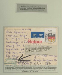BUND/POSTKRIEG - außergewöhnliche Kollektion Postkriegsbriefe und ...