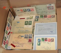 BUND - interessante Partie von circa 230 Belegen aus den fünfziger ...