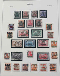 DANZIG - interessanter Posten überwiegend gest., dabei Sammlung auf ...