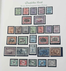 BELGISCHE MILITÄRPOST-RHEINLAND - Sammlung auf Borek-Albenblättern, ...