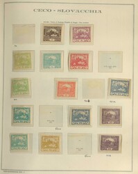 TSCHECHOSLOWAKEI - 1918/71, umfangreiche Sammlung im dicken Album ...