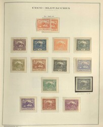 TSCHECHOSLOWAKEI - 1918/71, umfangreiche Sammlung im dicken Album ...